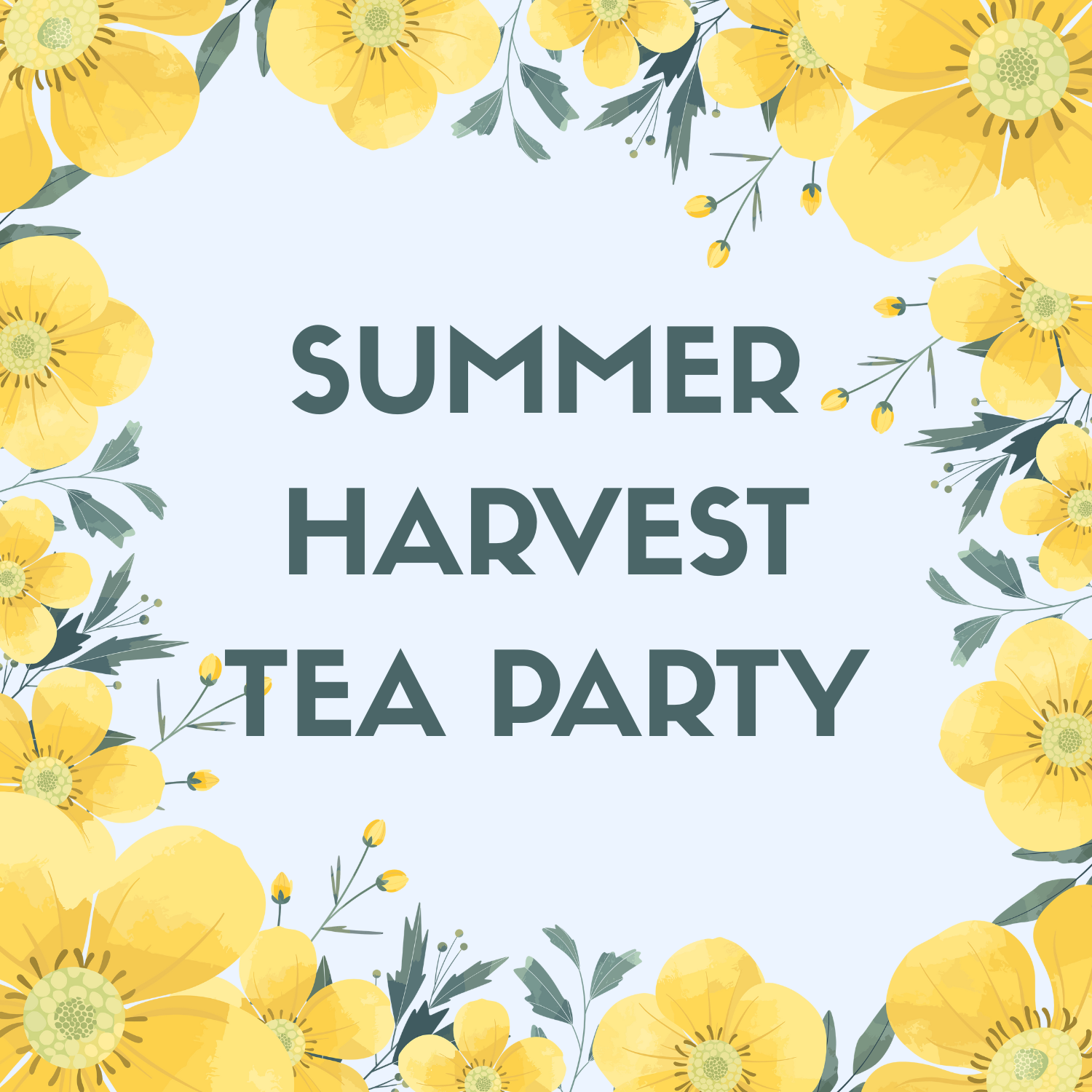 summer harvest tea party